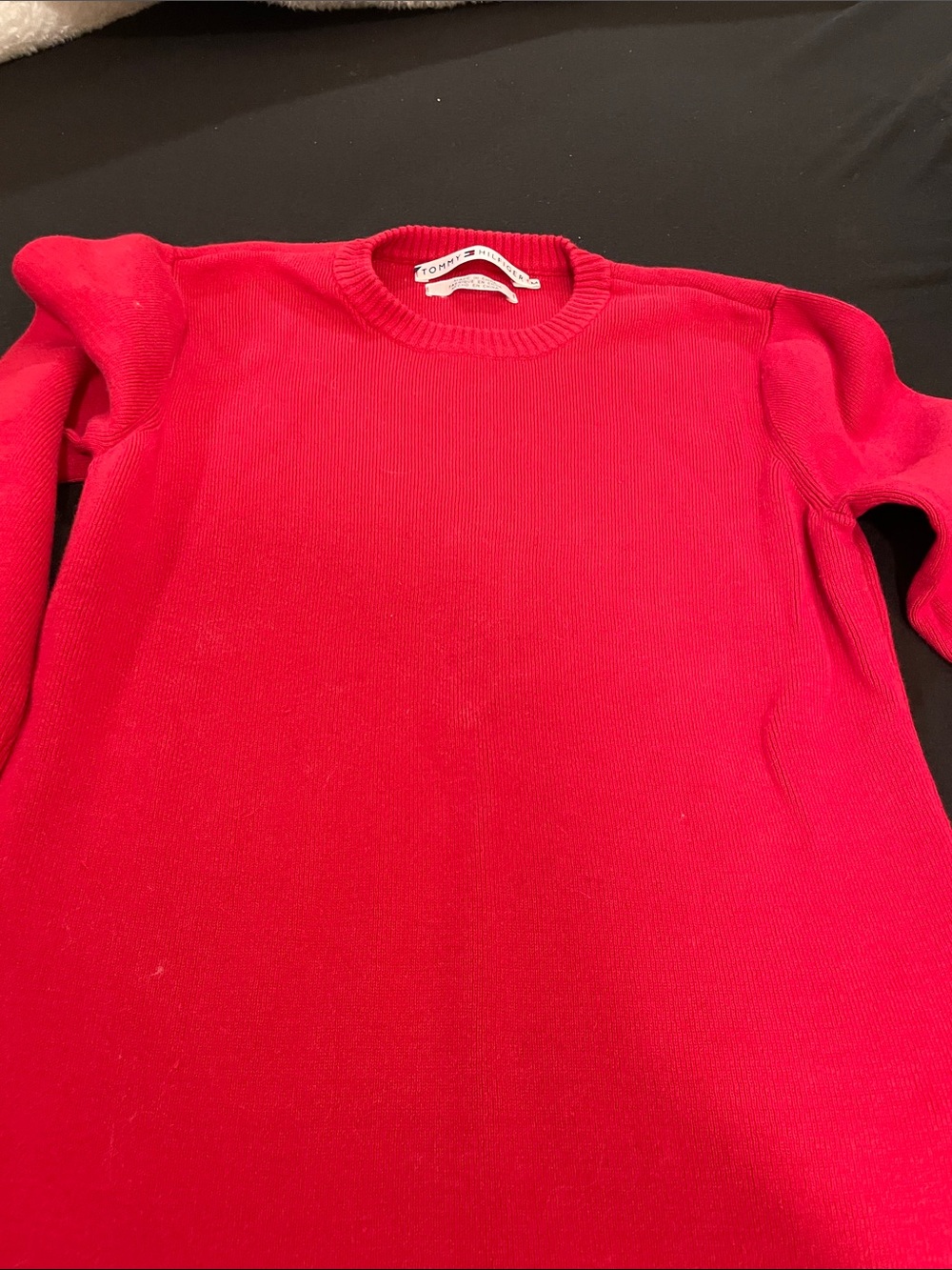 Tommy Hilfiger Women's Red Crewneck Sweater